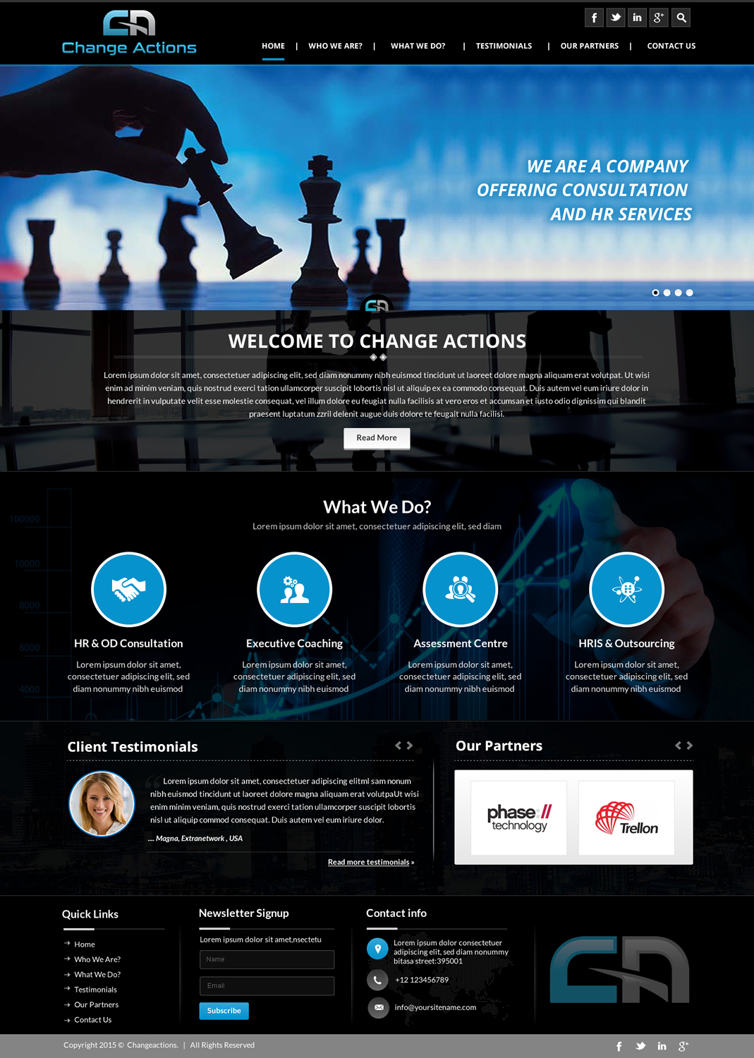 Web Design by Sbss for Change Actions Consulting | Design #8393780