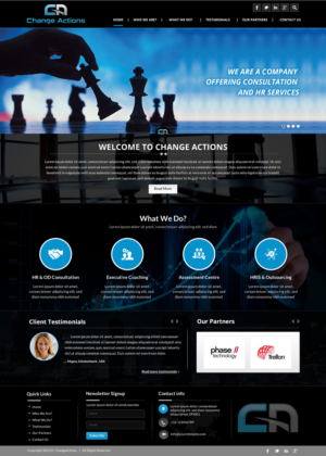 Web Design by Sbss for Change Actions Consulting | Design: #8393780