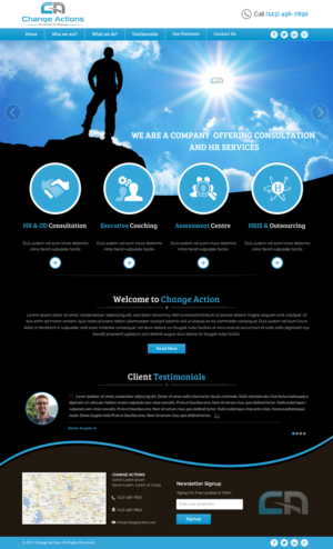 Web Design by Sbss for Change Actions Consulting | Design: #8393791