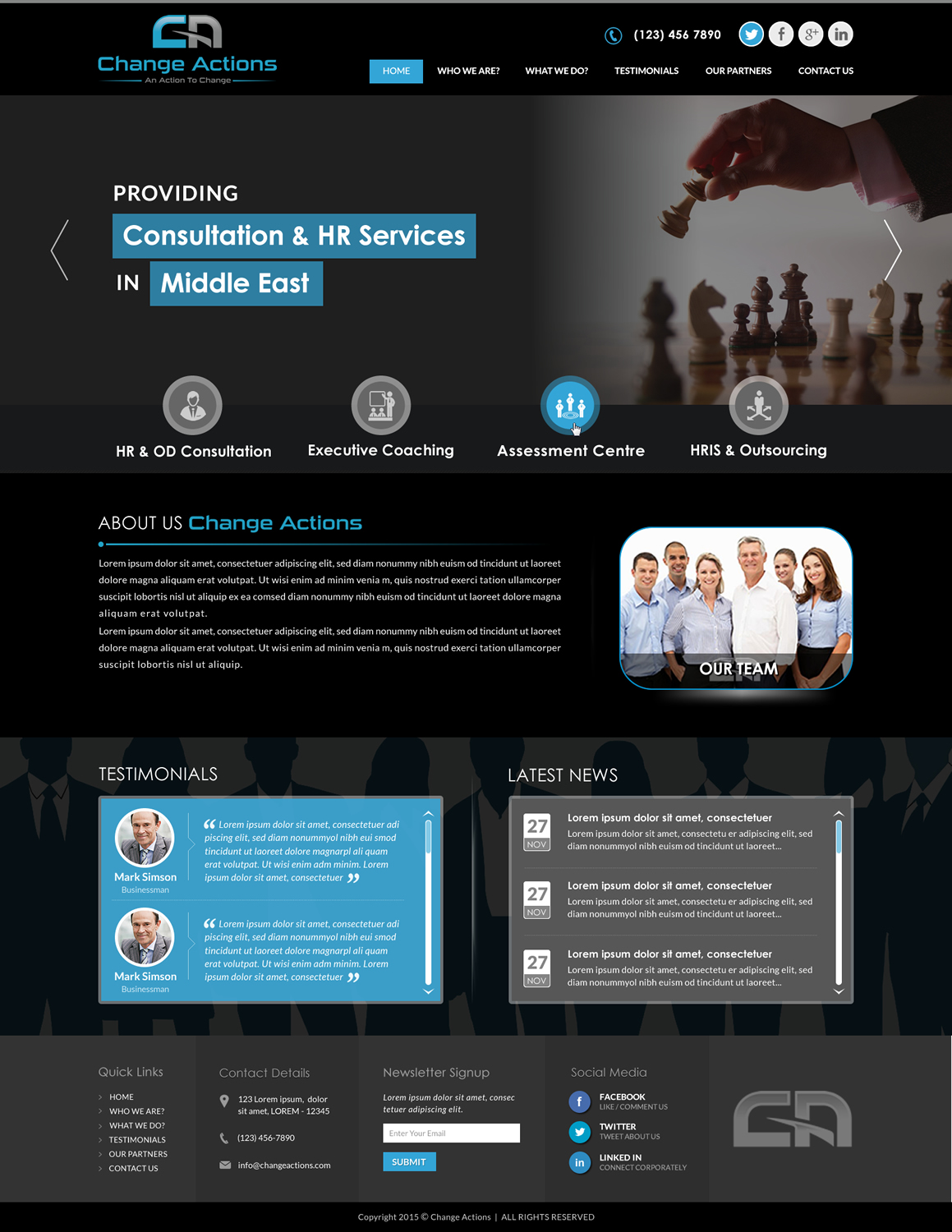 Web Design by Sbss for Change Actions Consulting | Design #8393792