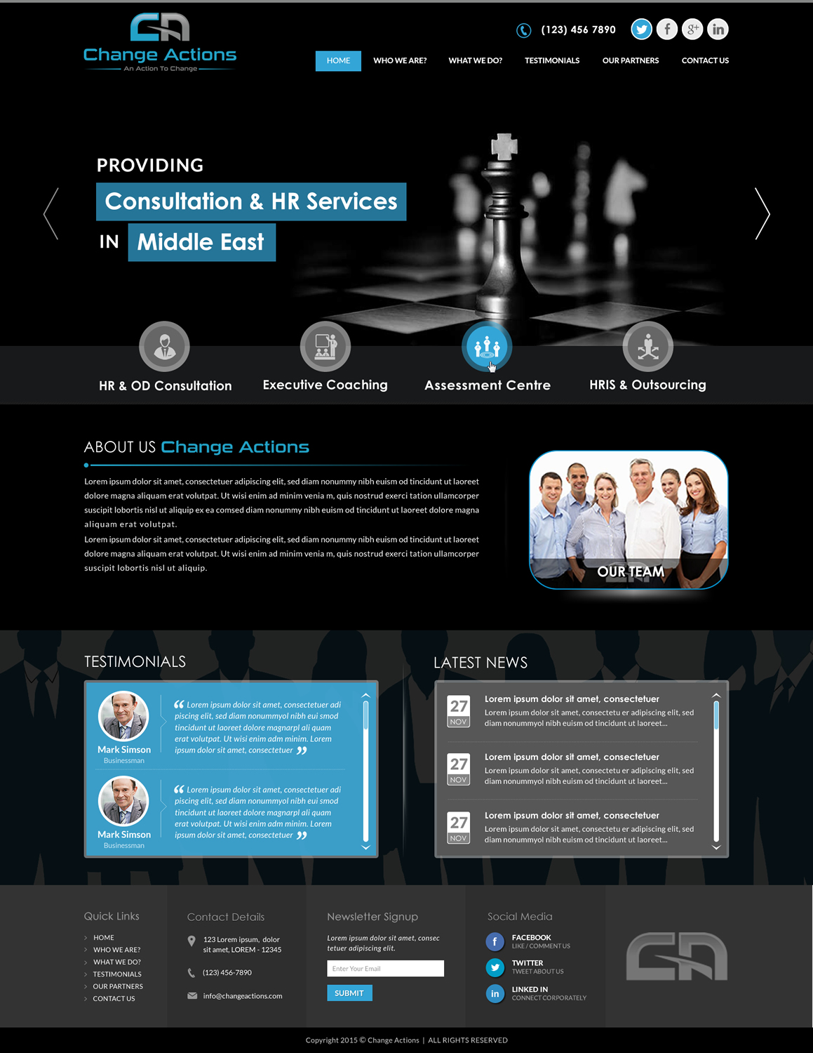 Web Design by Sbss for Change Actions Consulting | Design #8393795