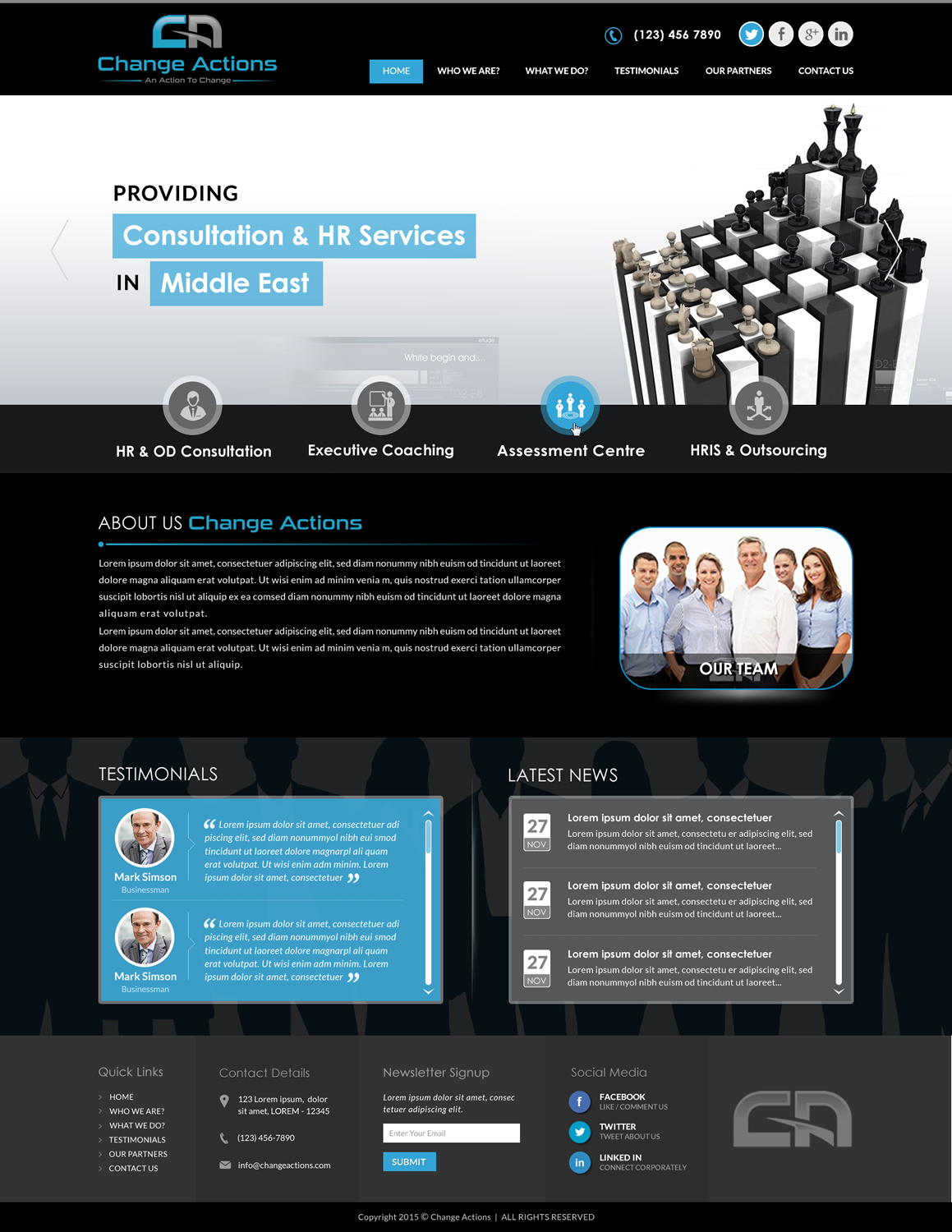 Web Design by Sbss for Change Actions Consulting | Design #8393796