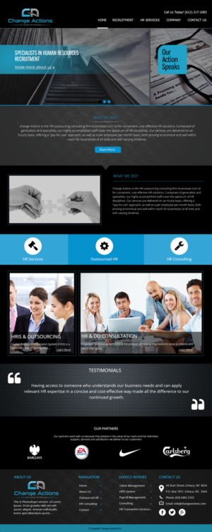 Web-Design von Saurabh für Change Actions Consulting | Design #8409484