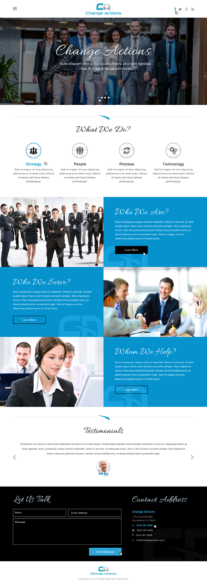 Web Design by Atom for Change Actions Consulting | Design: #8480467
