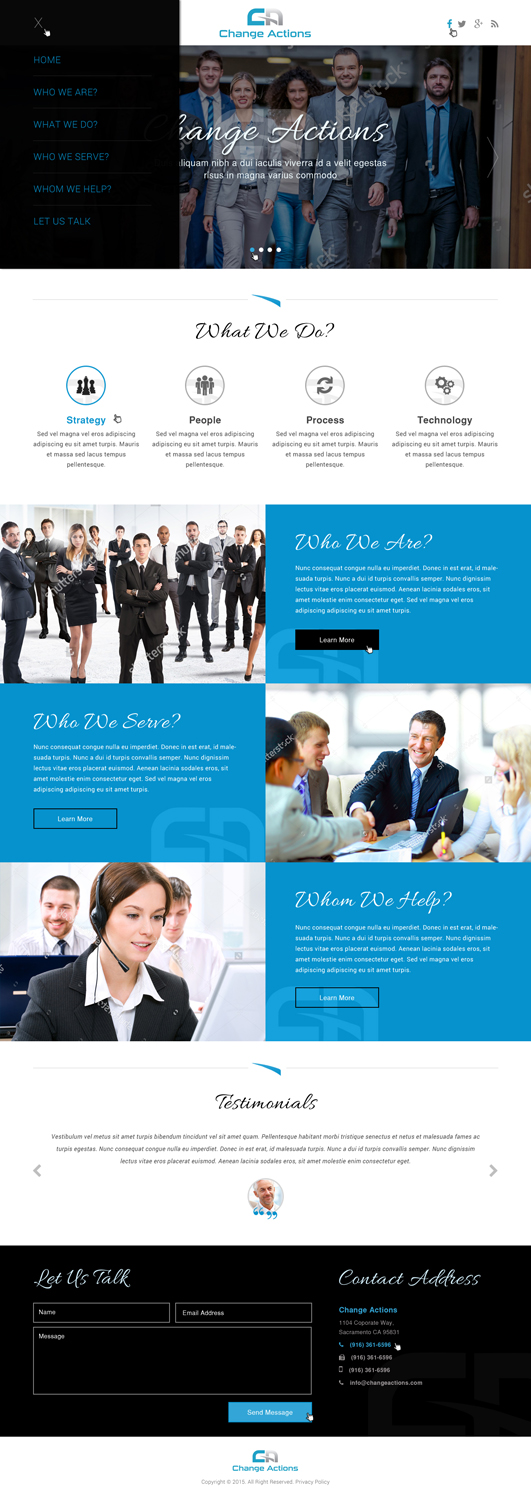 Web Design by Atom for Change Actions Consulting | Design #8480493
