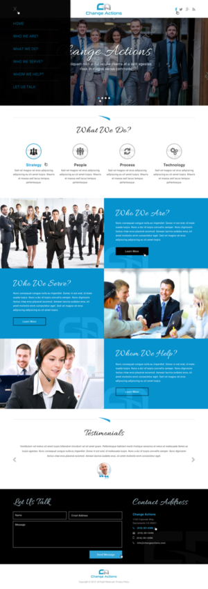 Web Design by Atom for Change Actions Consulting | Design: #8480493