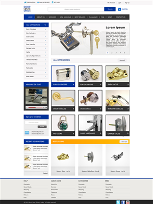 Door Locks Direct | Web Design by Omee