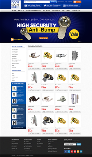Door Locks Direct | Web Design by Mayank Patel