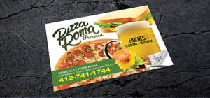 Postcard Design by NatPearlDesigns for Sewickley Pizza Roma | Design #7867288