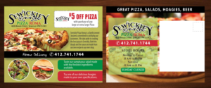 Postcard Design by Venus L. Penaflor for Sewickley Pizza Roma | Design #7838839