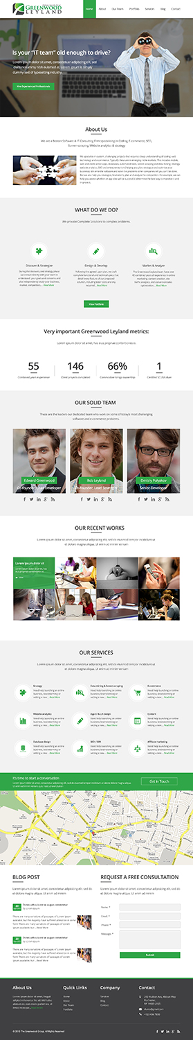 Wordpress Design by Transformed Design Inc.