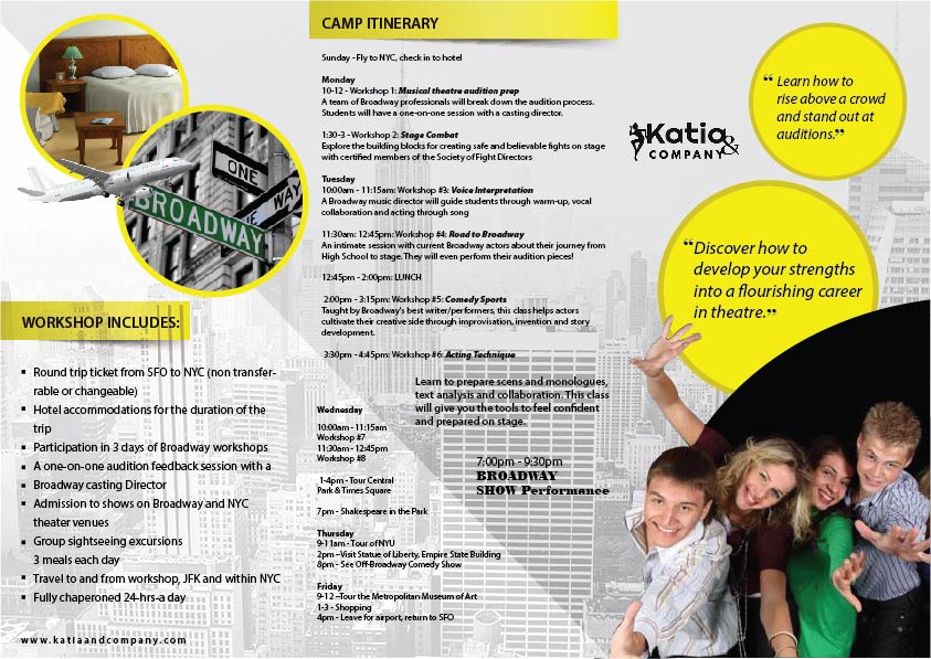 Diseño de Flyer por CreativeKlub para Katia & Company | Diseño #7873905