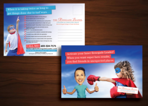Postcard Design by uk for The Renegade Leader Coaching and Consulting Group | Design: #7774431