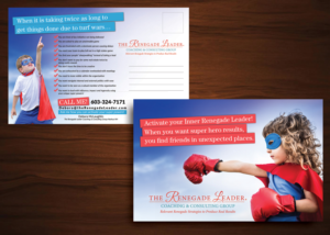 Postcard Design by uk for The Renegade Leader Coaching and Consulting Group | Design: #7802219