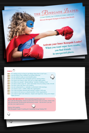 Postcard Design by Maden for The Renegade Leader Coaching and Consulting Group | Design #7773127