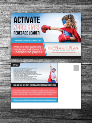 Postcard Design by debdesign for The Renegade Leader Coaching and Consulting Group | Design: #7783166