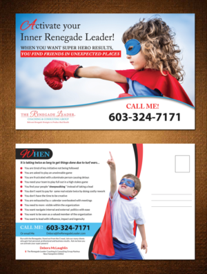 Postcard Design by debdesign for The Renegade Leader Coaching and Consulting Group | Design: #7812505