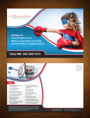 Postcard Design by creative.bugs for The Renegade Leader Coaching and Consulting Group | Design: #7781345