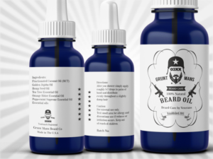 Label Design by 3P for Grunt Mans Beard Co | Design #7771906