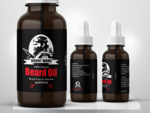 Label Design by Pint & Promotional Projects for Grunt Mans Beard Co | Design: #7778542