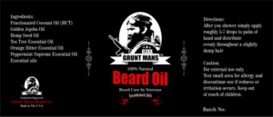 Label Design by Pint & Promotional Projects for Grunt Mans Beard Co | Design: #7778552