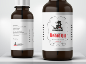 Label Design by Pint & Promotional Projects for Grunt Mans Beard Co | Design: #7783748
