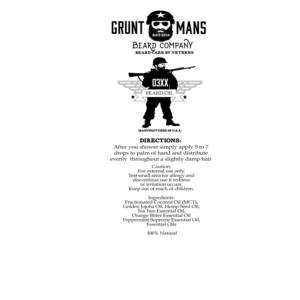 Design Étiquette par Elephont Designs pour Grunt Mans Beard Co | Design : #7785325