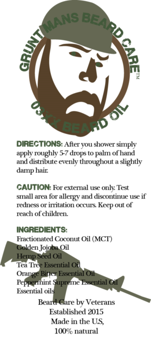 Label Design by kogaines for Grunt Mans Beard Co | Design #7778017