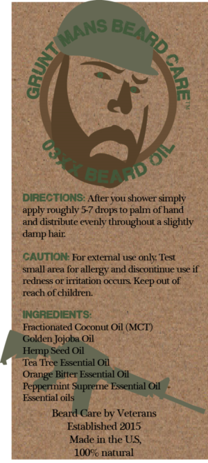 Design Étiquette par kogaines pour Grunt Mans Beard Co | Design : #7778018