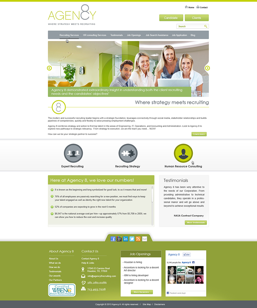 Diseño Web por amberegg para Agency 8 | Diseño #1936124