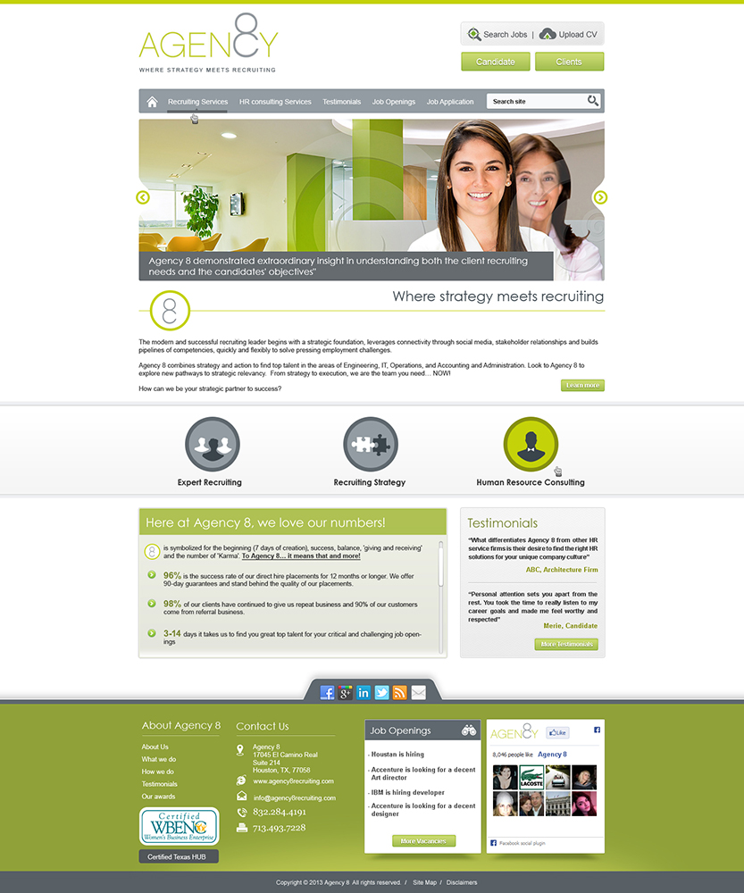 Diseño Web por amberegg para Agency 8 | Diseño #1963269
