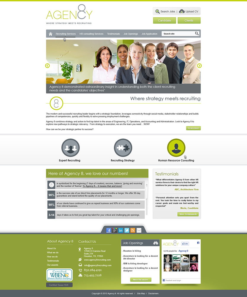Web-Design von amberegg für Agency 8 | Design #1970773