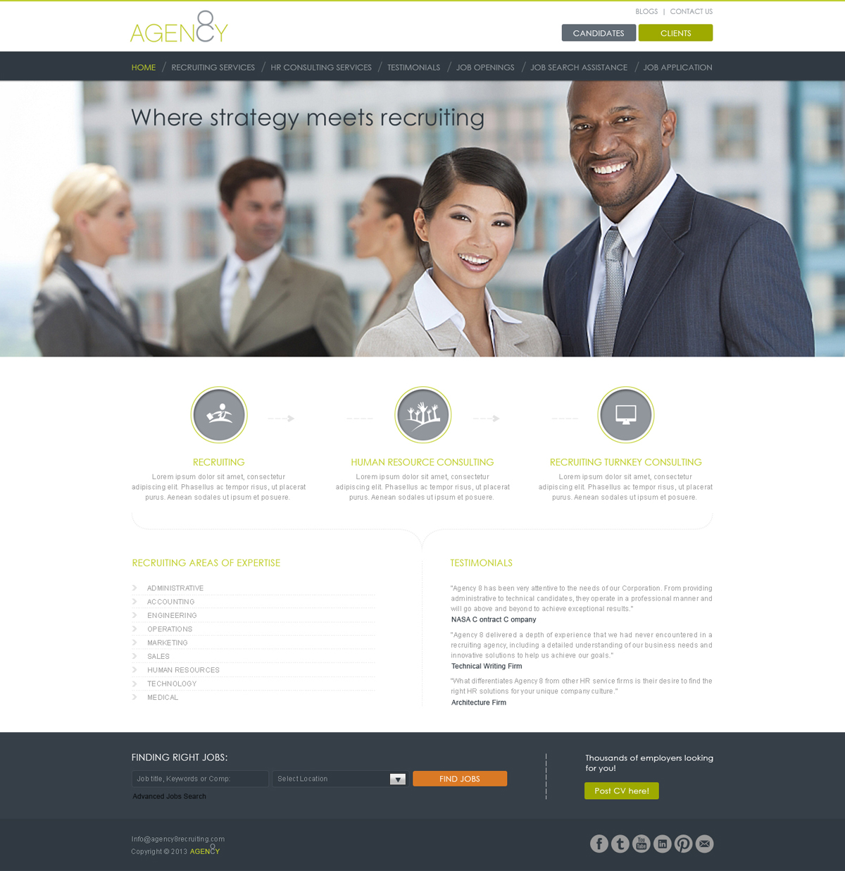 Diseño Web por Desire Design Solutions para Agency 8 | Diseño #1931788