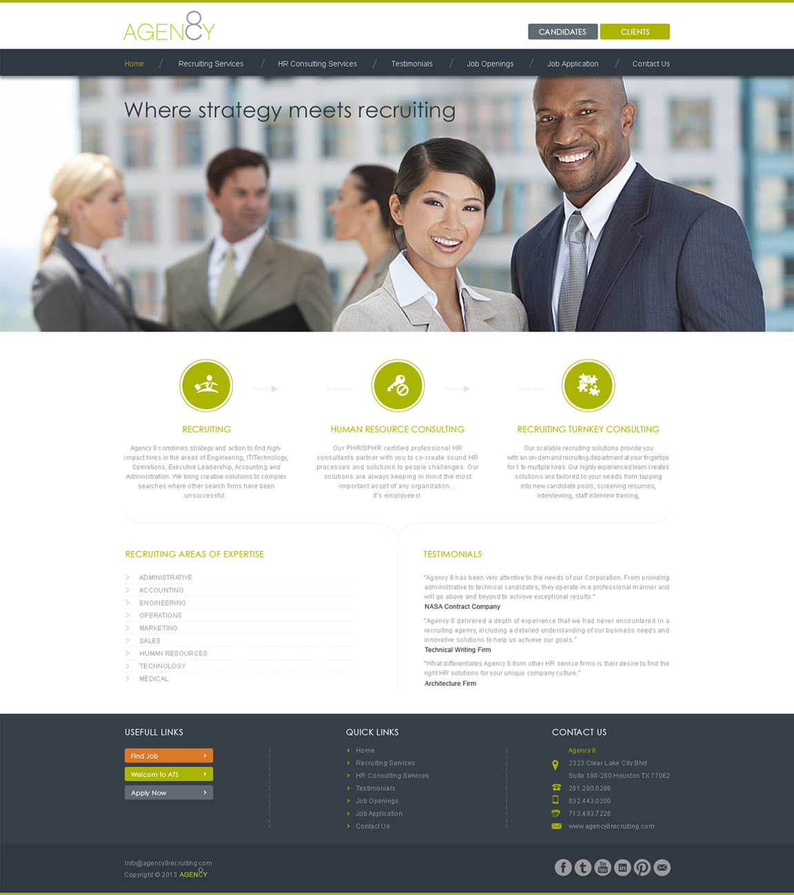 Web Design by Desire Design Solutions for Agency 8 | Design #1966832