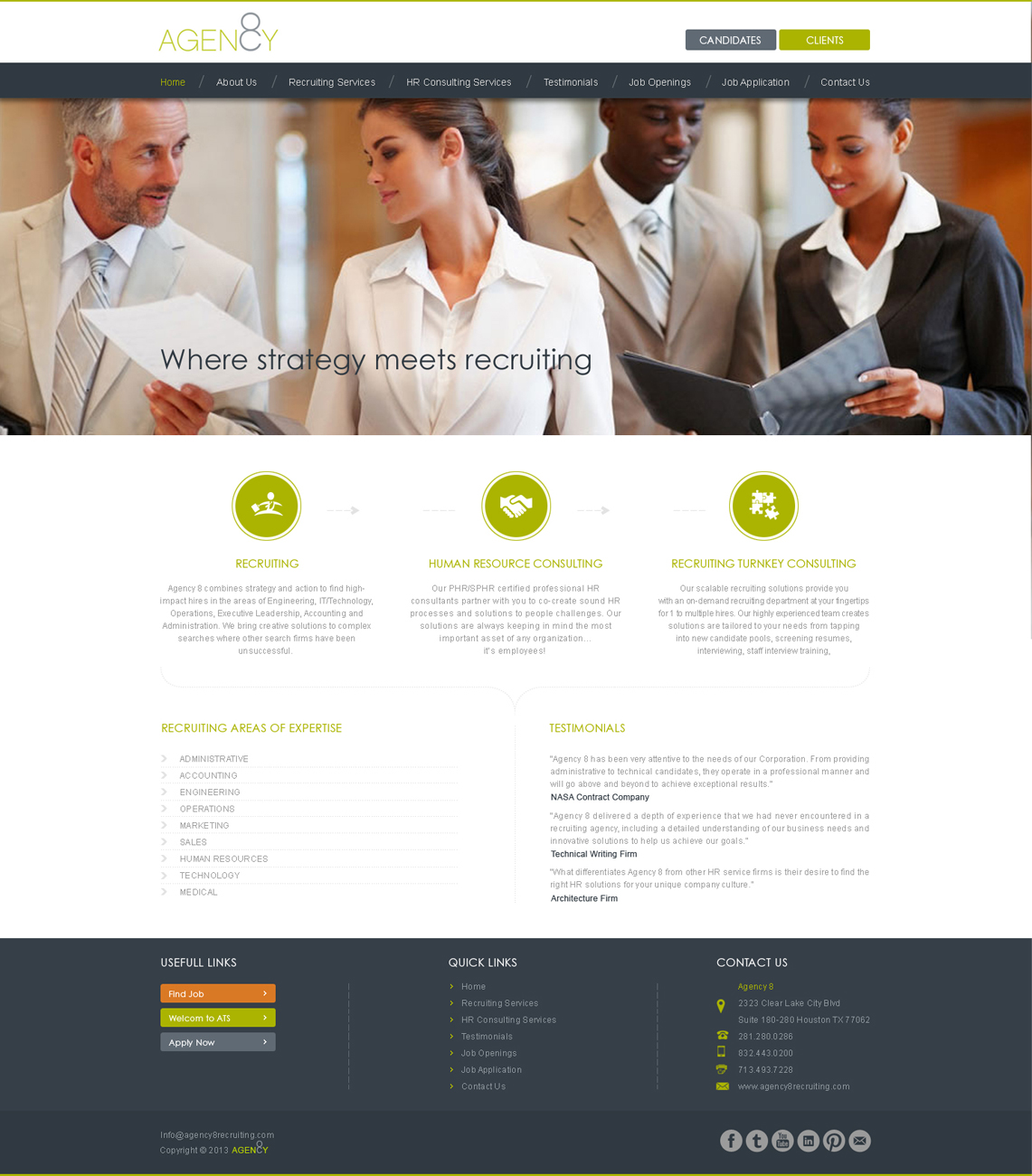 Web-Design von Desire Design Solutions für Agency 8 | Design #1969983