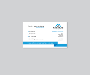 Mining Wear Parts Business Card Design Challenge | Visitenkarten-Design von AnA_design
