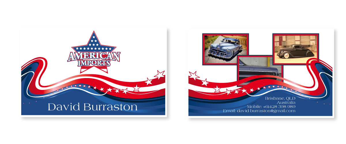 Business Card Design by SpaGGy for American Imports | Design #7833676
