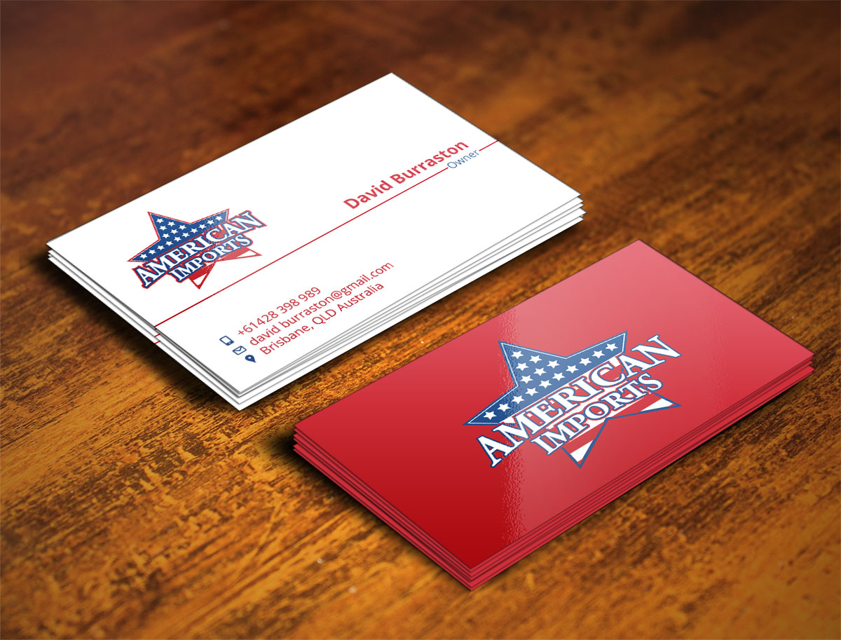 Visitenkarten-Design von Verified artistry (Design garden) für American Imports | Design #7804487
