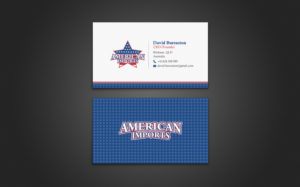 Business Card Design by chandrayaan.creative for American Imports | Design: #7784319