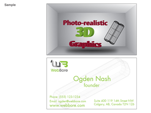 Visitenkarten-Design von cejhb für WebBore | Design #1953809