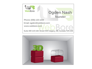 Design de Carte de Visite par cejhb pour WebBore | Design : #1953877