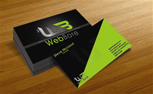 Visitenkarten-Design von Ali Amir für WebBore | Design #1961442