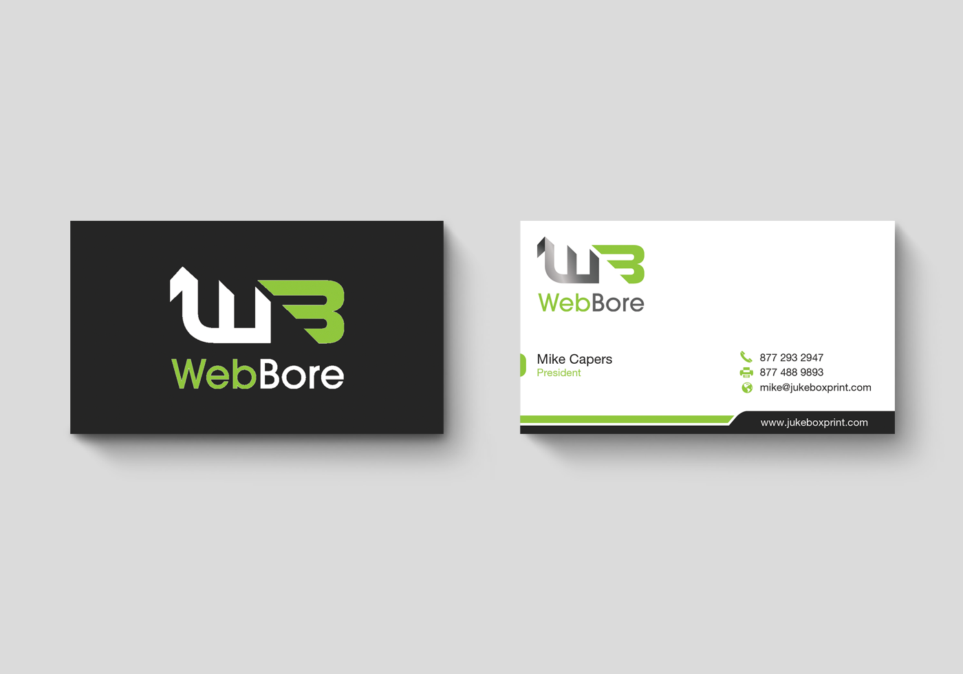 Business Card Design by deucesofhearts for WebBore | Design #1959458