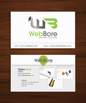 Design de Carte de Visite par FutureDesigne pour WebBore | Design : #1971338