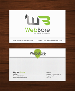 Design de Carte de Visite par FutureDesigne pour WebBore | Design : #1971343