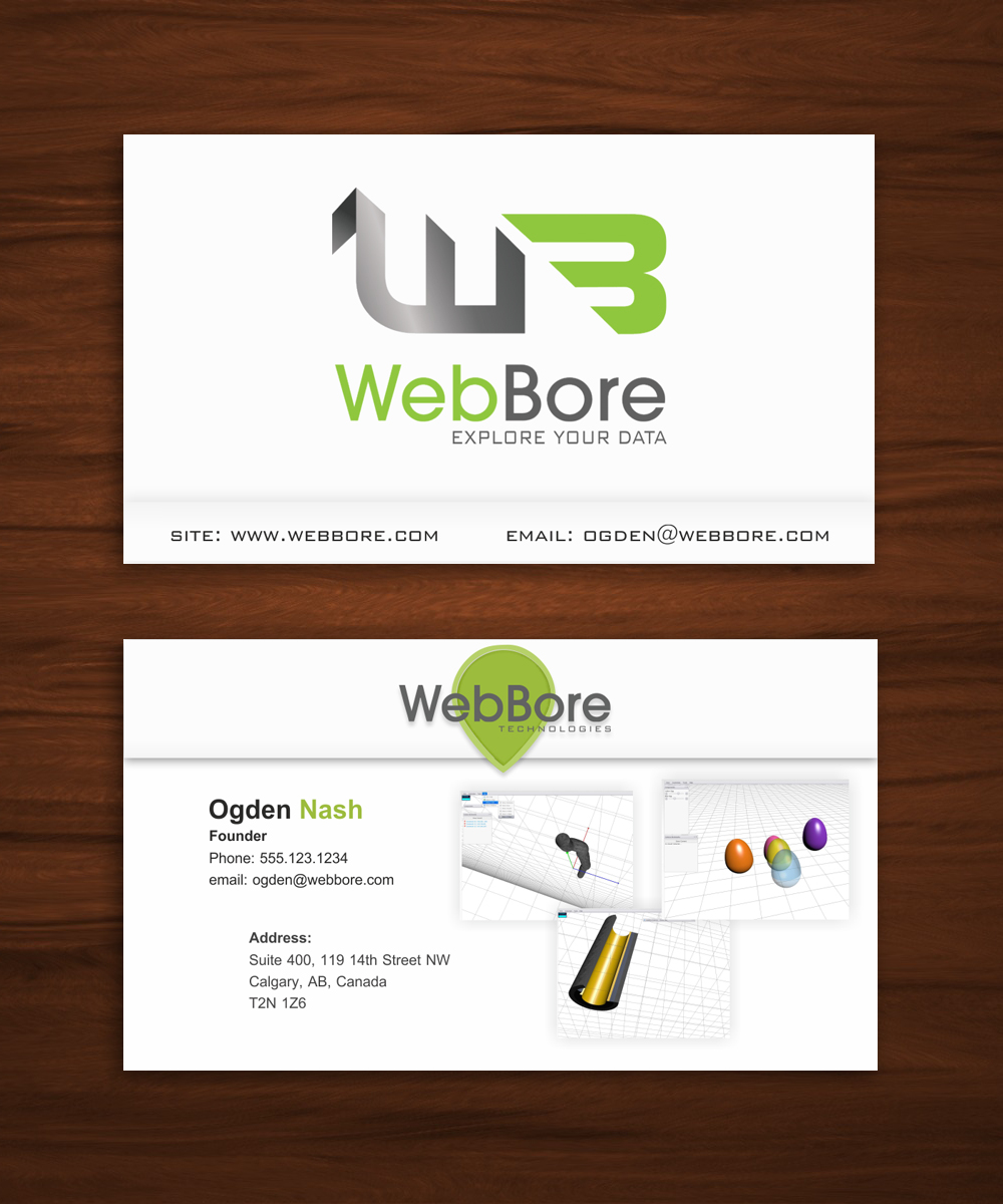 Business Card Design by FutureDesigne for WebBore | Design #1971867