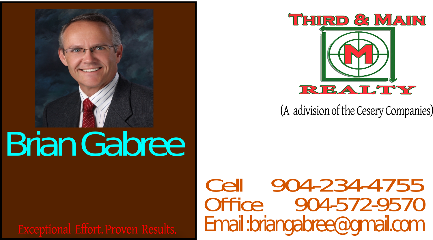 Business Card Design by onlinefreelancer112 for Third and Main Realty | Design #7798885