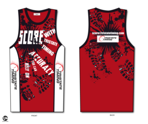 Tristate Timing Race Singlet (full size) | T-shirt Design by lisa