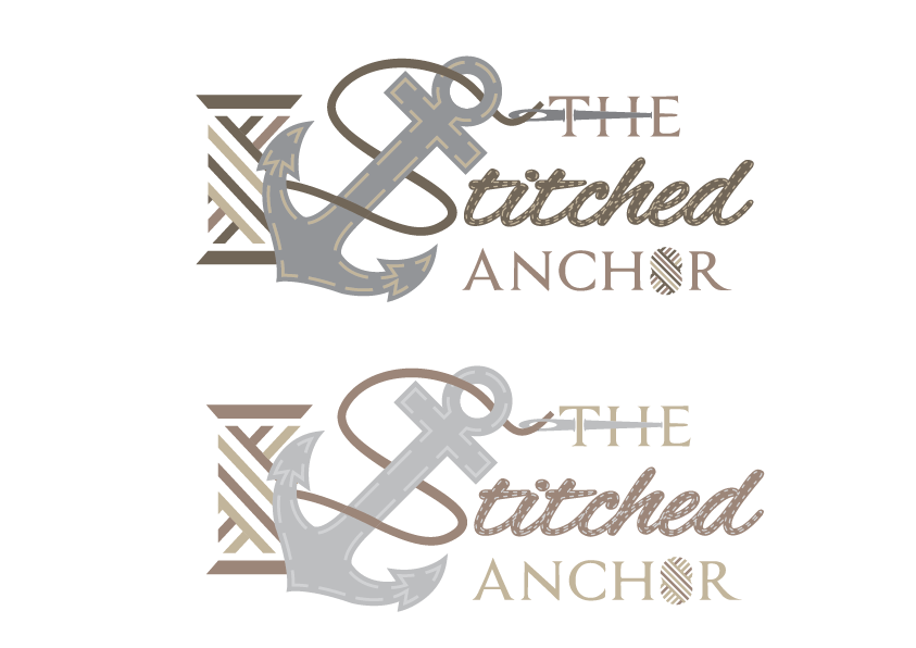 Logo Design by amyi for The Stitched Anchor | Design #7811935