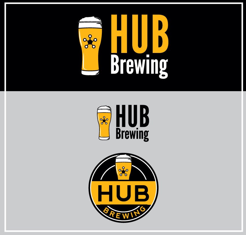 Logo Design by Veronica Dan for The Hub Brewing Company | Design #7796661